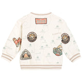 Dolce & Gabbana Ivory Map Print Sweatshirt