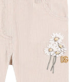 Dolce & Gabbana Cream 5-Pocket Striped Trousers