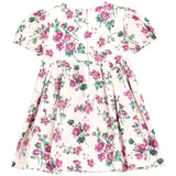 Dolce & Gabbana Multicolor Floral-Print Puff-Sleeve Dress