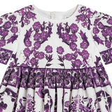 Dolce & Gabbana Purple Majolica Print Dress