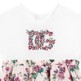 Dolce & Gabbana Ivory & Pink Floral Dress