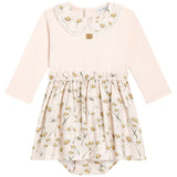 Dolce & Gabbana Peach Flower Print Dress