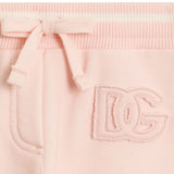 Dolce & Gabbana Pink Joggers With Leopard Print