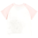 Dolce & Gabbana White & Pink Jersey T-Shirt With Leopard Print