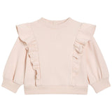 Dolce & Gabbana Peach Sweatshirt With Ruffle Trim