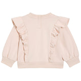 Dolce & Gabbana Peach Sweatshirt With Ruffle Trim