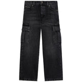 Dolce & Gabbana Black Cargo Jeans With Brand Tag