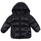 Dolce & Gabbana Black Dg-Logo Padded Jacket
