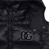 Dolce & Gabbana Black Dg-Logo Padded Jacket