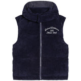 Dolce & Gabbana Navy Sleeveless Corduroy Down Jacket