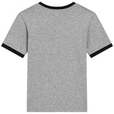 Dolce & Gabbana Grey Marl Cotton Varsity Logo T-Shirt