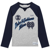 Dolce & Gabbana Grey Graphic Logo-Print T-Shirt
