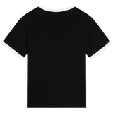 Dolce & Gabbana Black Flocked Logo T-Shirt