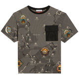 Dolce & Gabbana Grey T-Shirt With Map Print