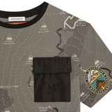 Dolce & Gabbana Grey T-Shirt With Map Print