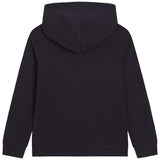 Dolce & Gabbana Navy Zipped Hoodie With Dg Logo Plaque