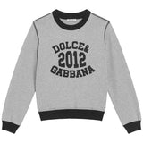 Dolce & Gabbana Grey Varsity Logo Sweatshirt