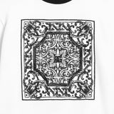 Dolce & Gabbana Black & White Majolica Embroidery Sweatshirt