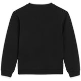 Dolce & Gabbana Black Sweatshirt With White Embroidered Logo
