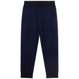 Dolce & Gabbana Navy Joggers With Dg Embroidery