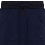 Dolce & Gabbana Navy Joggers With Dg Embroidery