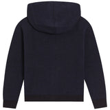 Dolce & Gabbana Navy Zipped Hoodie With Embroidered Logo