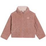 Dolce & Gabbana Peach Quilted Corduroy Coat