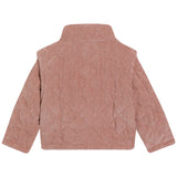 Dolce & Gabbana Peach Quilted Corduroy Coat