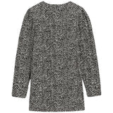 Dolce & Gabbana Black Inerlock Dress With Chevron Print