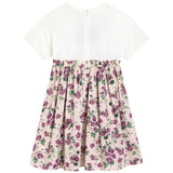 Dolce & Gabbana Ivory & Pink Floral Poplin Dress
