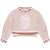 Dolce & Gabbana Pink Crest Logo Sweatshirt