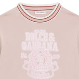 Dolce & Gabbana Pink Crest Logo Sweatshirt
