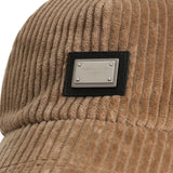 Dolce & Gabbana Brown Logo Plaque Baseball Cap