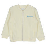 Palm Angels White Corduroy Track Jacket