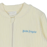 Palm Angels White Corduroy Track Jacket