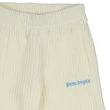Palm Angels White Corduroy Track Pants