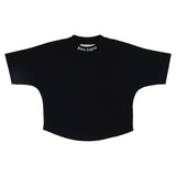 Palm Angels Black Logo Print Crop Top