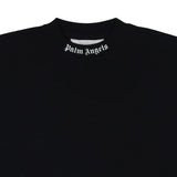 Palm Angels Black Logo Print Crop Top