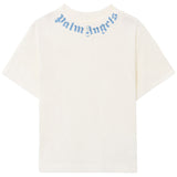 Palm Angels White Neck Logo Regular T-Shirt