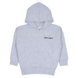 Palm Angels Grey Cotton Logo Hoodie