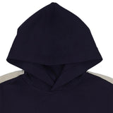 Palm Angels Navy Hoodie With Kangaroo Pocket