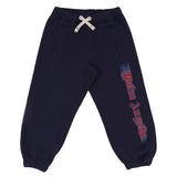 Palm Angels Navy Blurred Logo Print Joggers