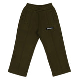 Palm Angels Green Sweatpants With Logo Applique