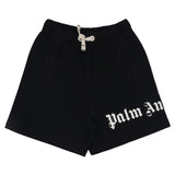 Palm Angels Black Classic Overlogo Sweat Short