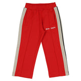 Palm Angels Red Logo Print Track Pants