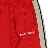 Palm Angels Red Logo Print Track Pants