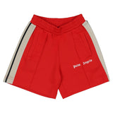 Palm Angels Red Signature Stripes Shorts