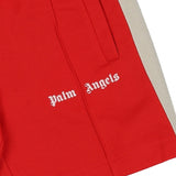 Palm Angels Red Signature Stripes Shorts