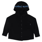 Palm Angels Black Oversized Logo Hoodie Shirt