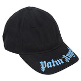Palm Angels Black Gothic Logo Cap